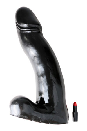 ALL BLACK DILDO - 45 CM-1