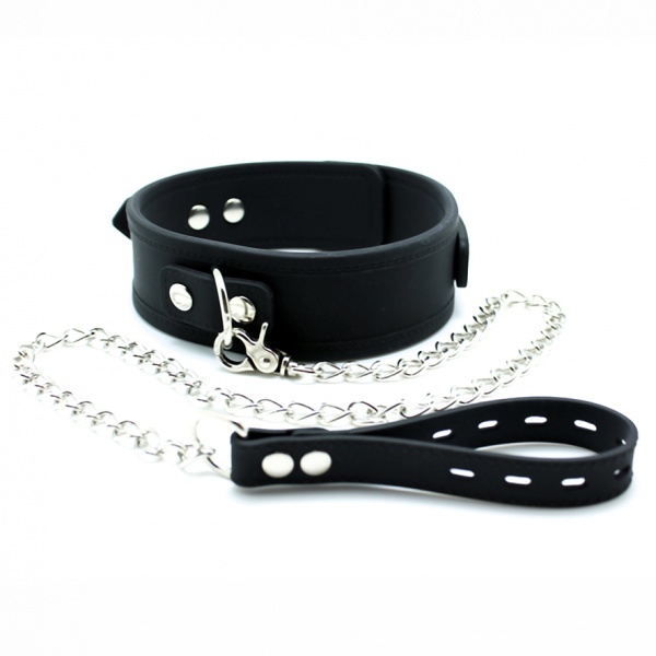 Rimba - Collar, adjustable with buckle, dog leash included.-3