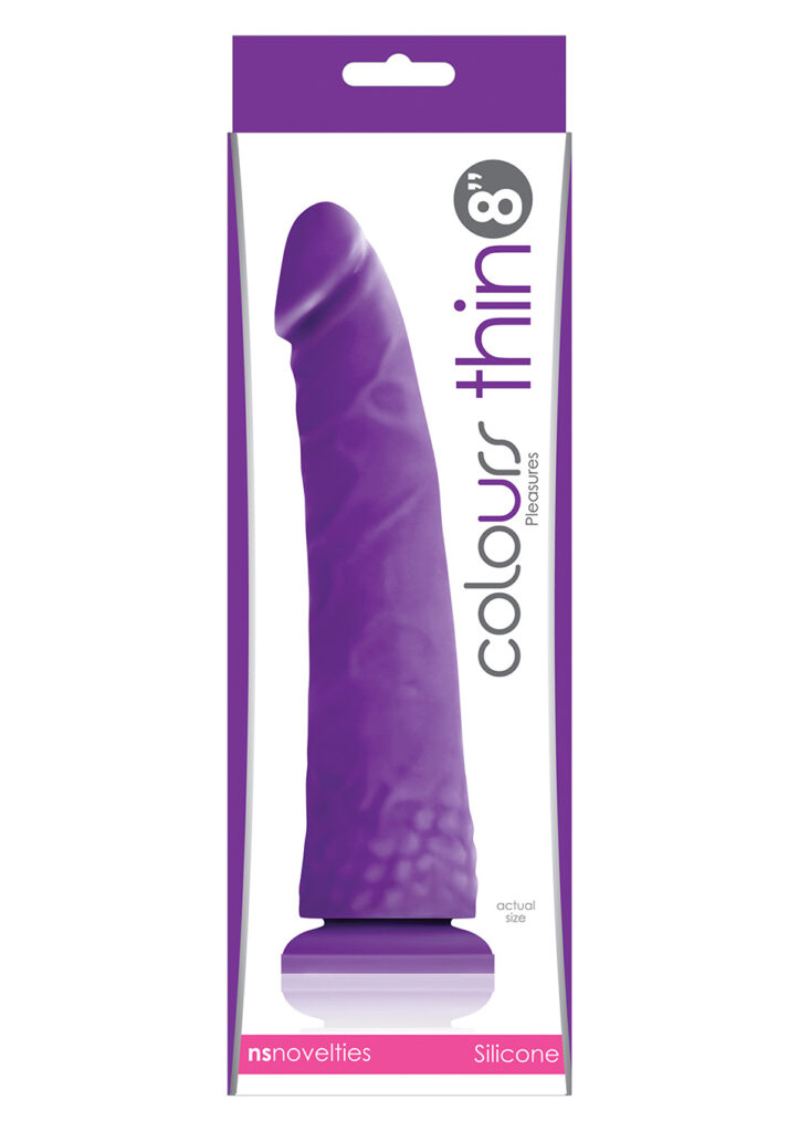 COLOURS PLEASURES - THIN 8" DILDO-1