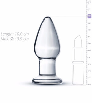 Clear Glass Buttplug-1