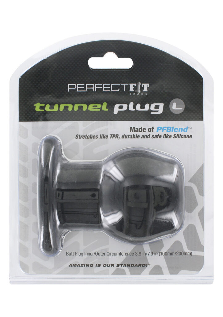 PERFECT FIT TUNNEL PLUG BLACK L-2