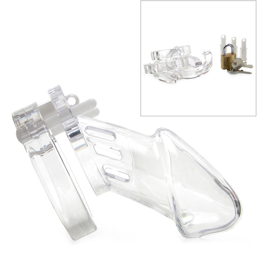 CB-6000 Chastity Cage - Clear - 37 mm-3