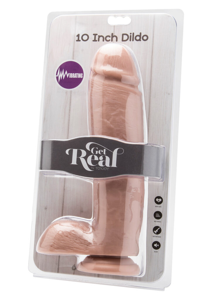 COCK 10 INCH W/ BALLS FLESH VIBR.-2