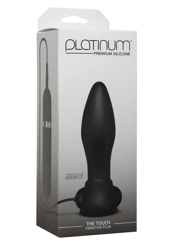 PLATINUM TOUCH VIBR BUTT PLUG BLACK-2