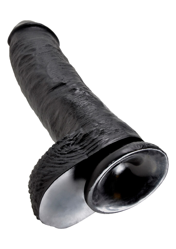 KING COCK 10 INCH W/ BALLS BLACK-4