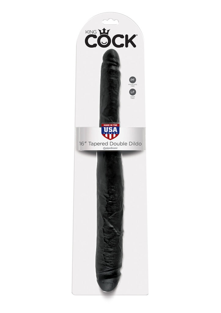 KING COCK 16 INCH TAPERED DOUBLE BLACK-2