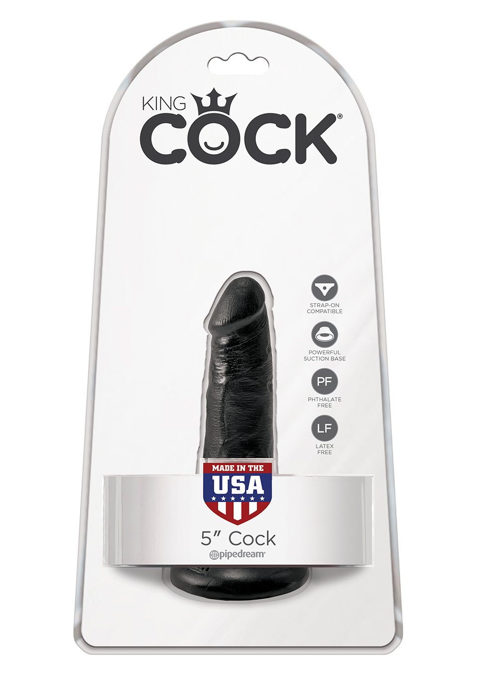 KING COCK 5'' COCK BLACK-2