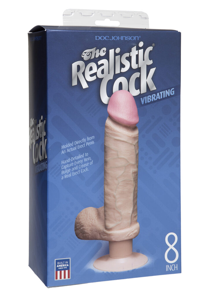 VIBRATING REALISTIC COCK 8 INCH-1
