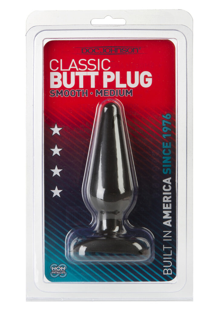 BLACK BUTT PLUG MEDIUM -2