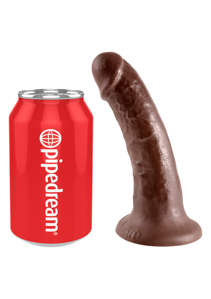 KING COCK 6 INCH BROWN DILDO-2