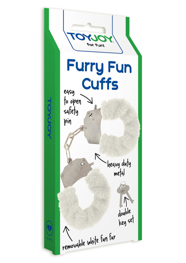 FURRY FUN CUFFS WHITE PLUSH-3