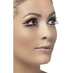 Eyelashes Black Top and Bottom Set Sparkle Contains Glue-1