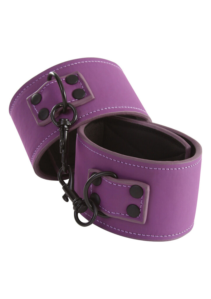 LUST BONDAGE ANKLE CUFFS PURPLE-2