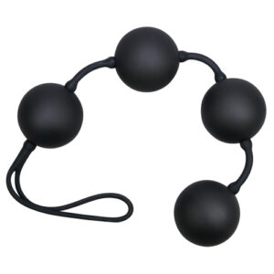 Black love string with 4 balls-1