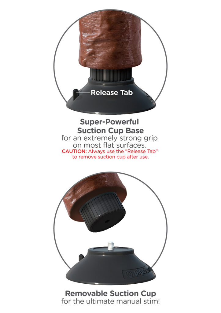 VIBRATING COCK BROWN 8 INCH-4