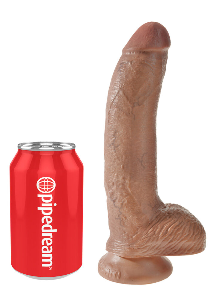 KING COCK 9'' COCK WITH BALLS TAN-3