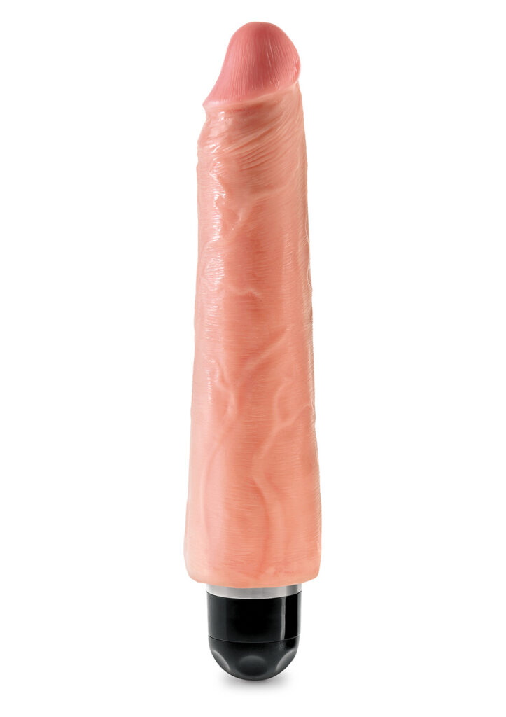 King Cock 9 Inch Vibr Stiffy Flesh-1