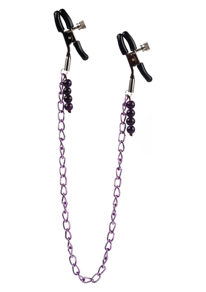 CHAIN NIPPLE CLAMPS PURPLE-1