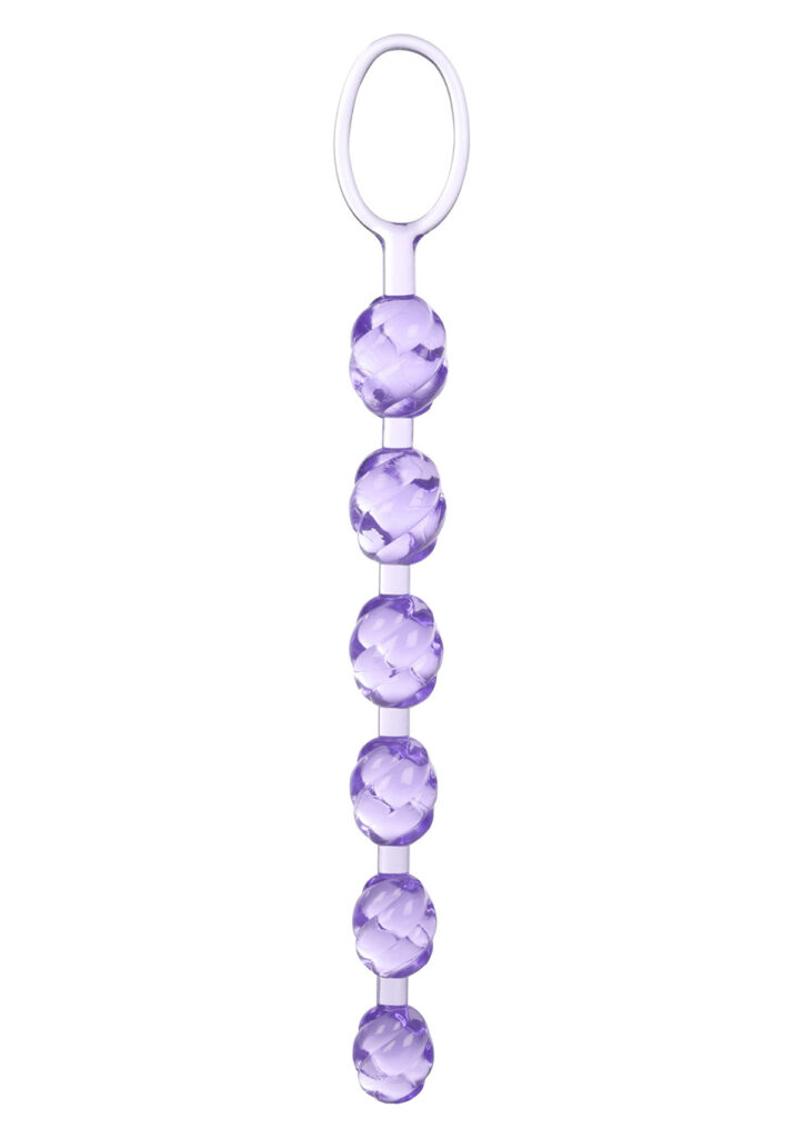 SWIRL PLEASURE BEADS PURPLE-1