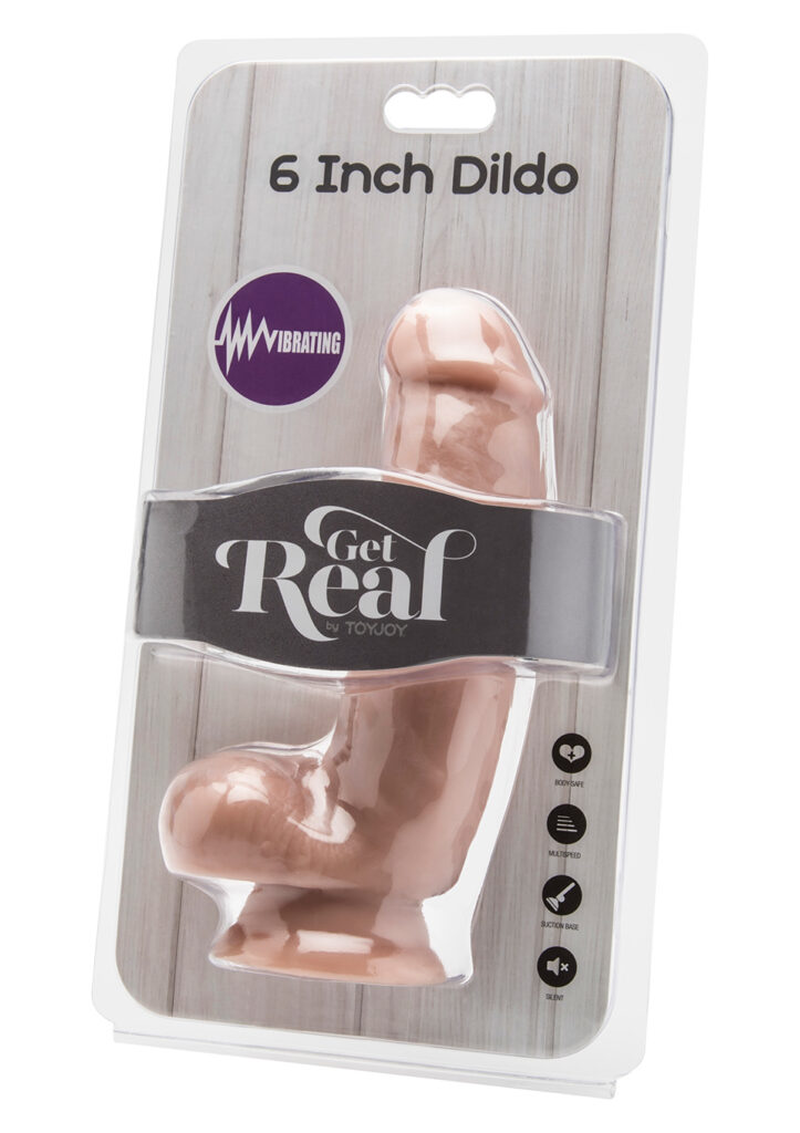 COCK 6 INCH W/ BALLS FLESH VIBR.-2