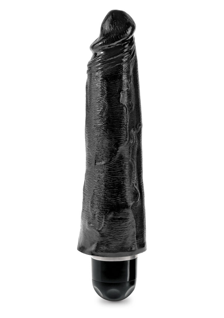 KING COCK 8'' VIBR STIFFY BLACK-1