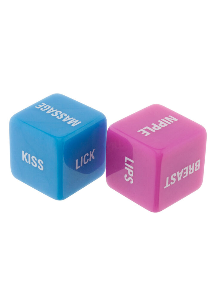 LOVERS DICE PINK/BLUE - Kärleks tärningar-1