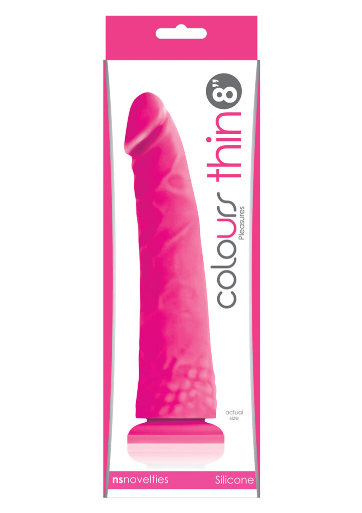 COLOURS PLEASURES - THIN 8" DILDO-1