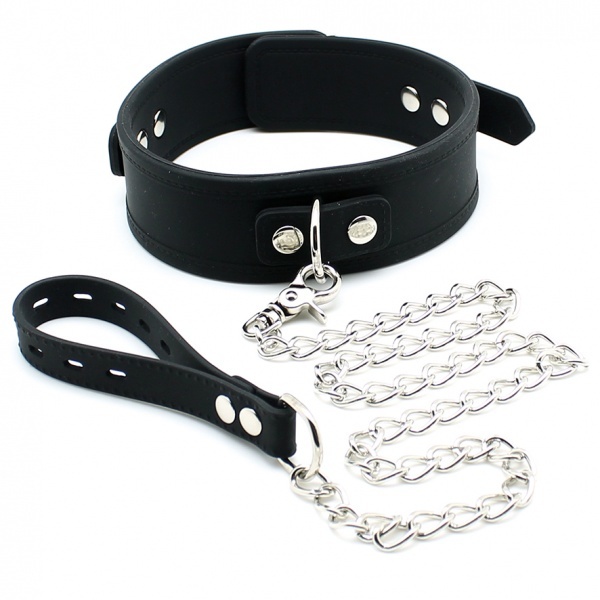 Rimba - Collar, adjustable with buckle, dog leash included.-1