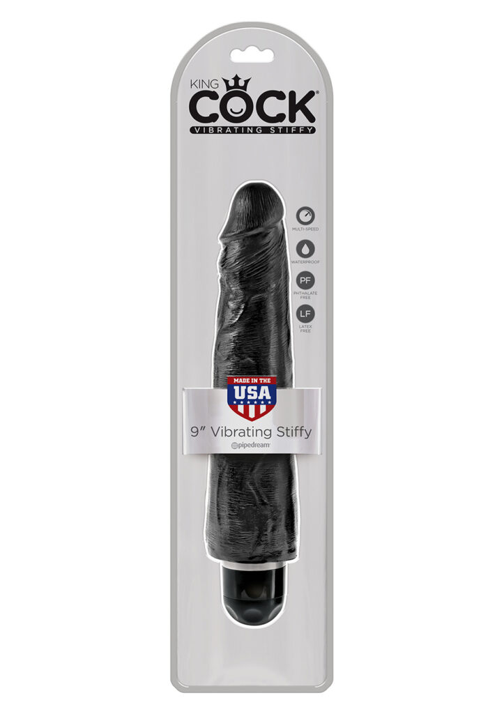 KING COCK 9'' VIBR STIFFY BLACK-2