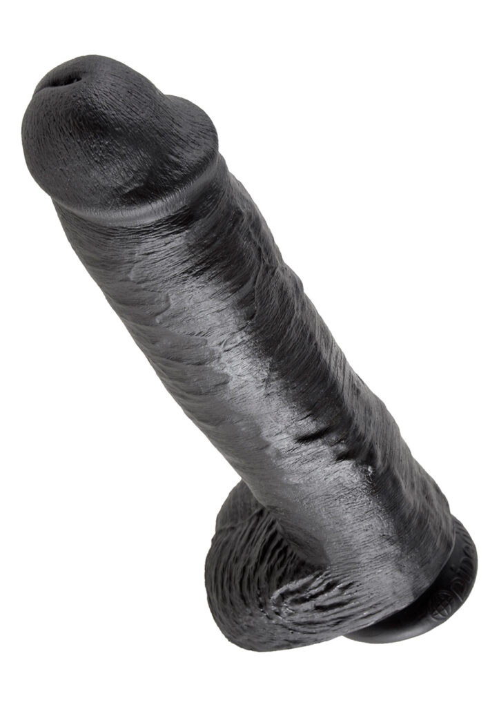 KING COCK 11 INCH W/ BALLS BLACK - Längd 28 cm -XXL dildo-3