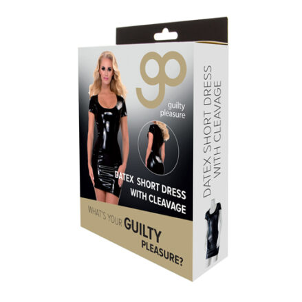 GP Short Dress With Cleavage - XXL / Black-3