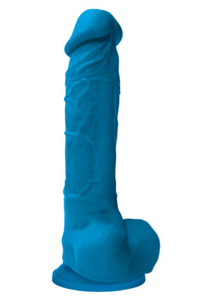 COLOURS PLEASURE DILDO 8INCH BLUE-1