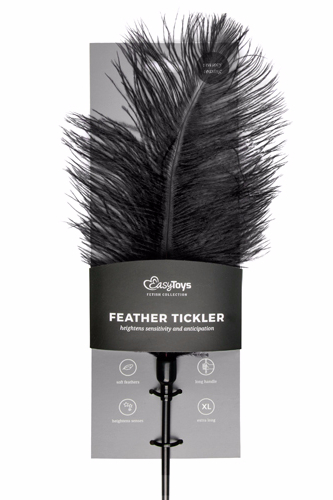 Image of BLACK FEATHER TICKLER - BDSM FJÄDER FRÅN EASY TOYS