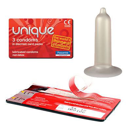 Pasante Unique Latexfree Condoms 3pcs-1