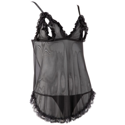 Babydoll Ruffles - XL / Black-2