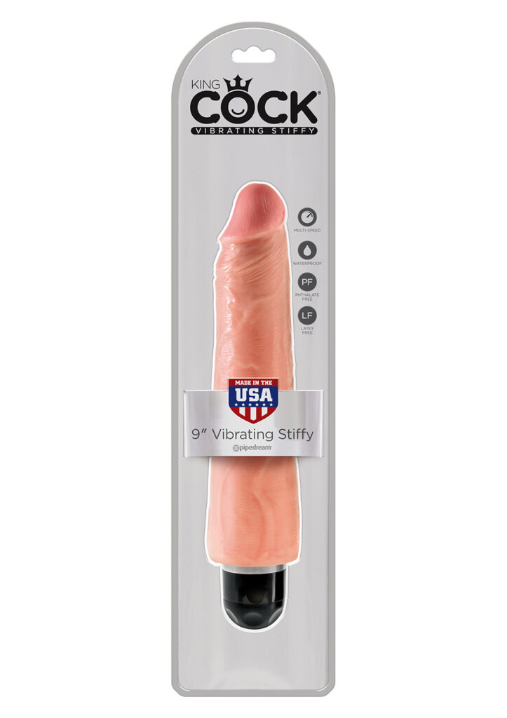 King Cock 9 Inch Vibr Stiffy Flesh-2