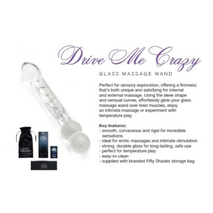 Drive me Crazy - Glass Massage Wand-4