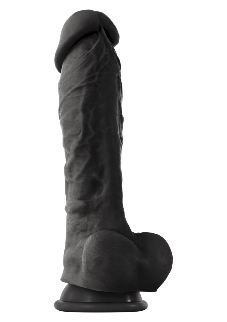 COLOURSOFT 8'' SOFT DILDO BLACK-1