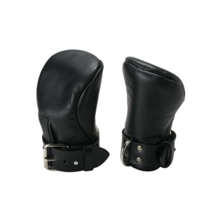 Strict Leather Deluxe Padded Fist Mitts - M/L / Black-1