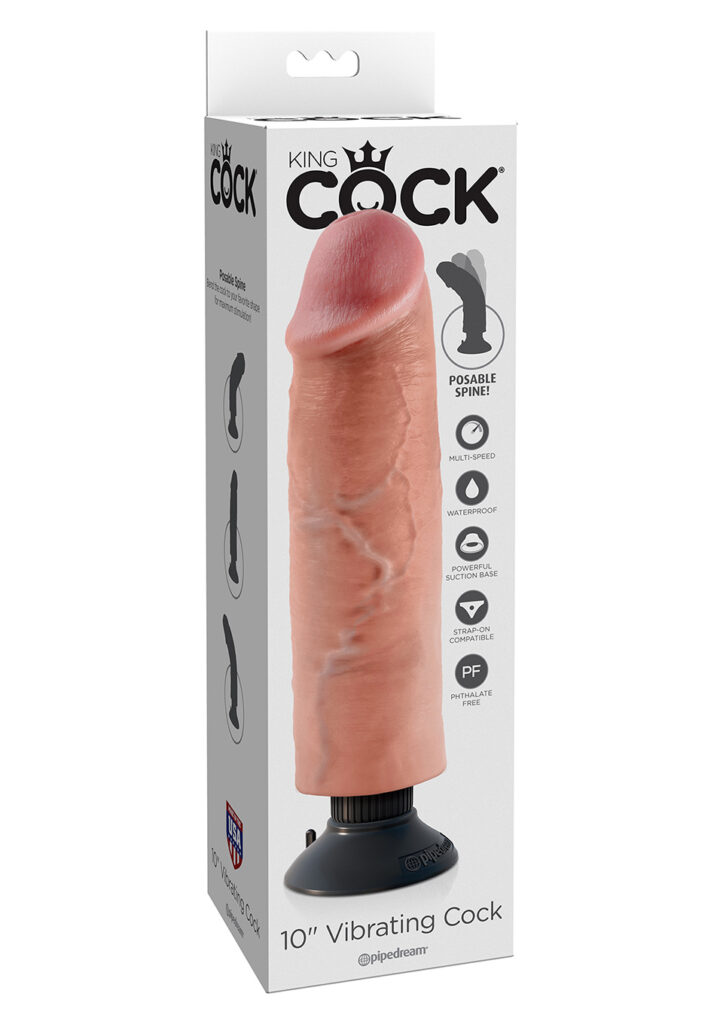 Vibrating Cock 10 Inch Flesh-2