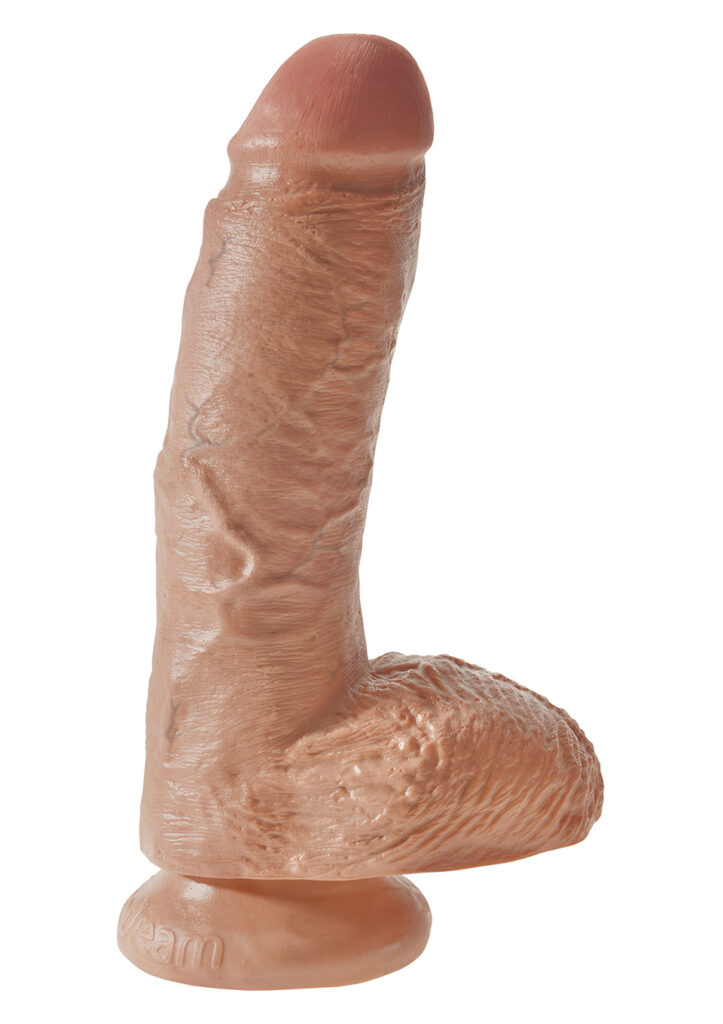 KING COCK 8'' COCK WITH BALLS TAN-1