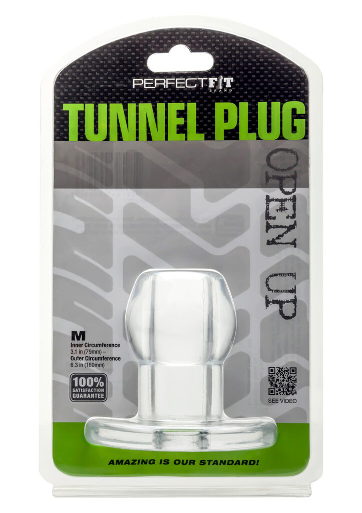 ASS TUNNEL PLUG SILICONE CLEAR M-2