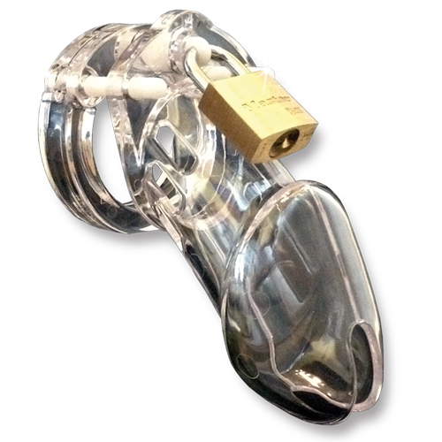CB-6000 Chastity Cage - Clear - 37 mm-2