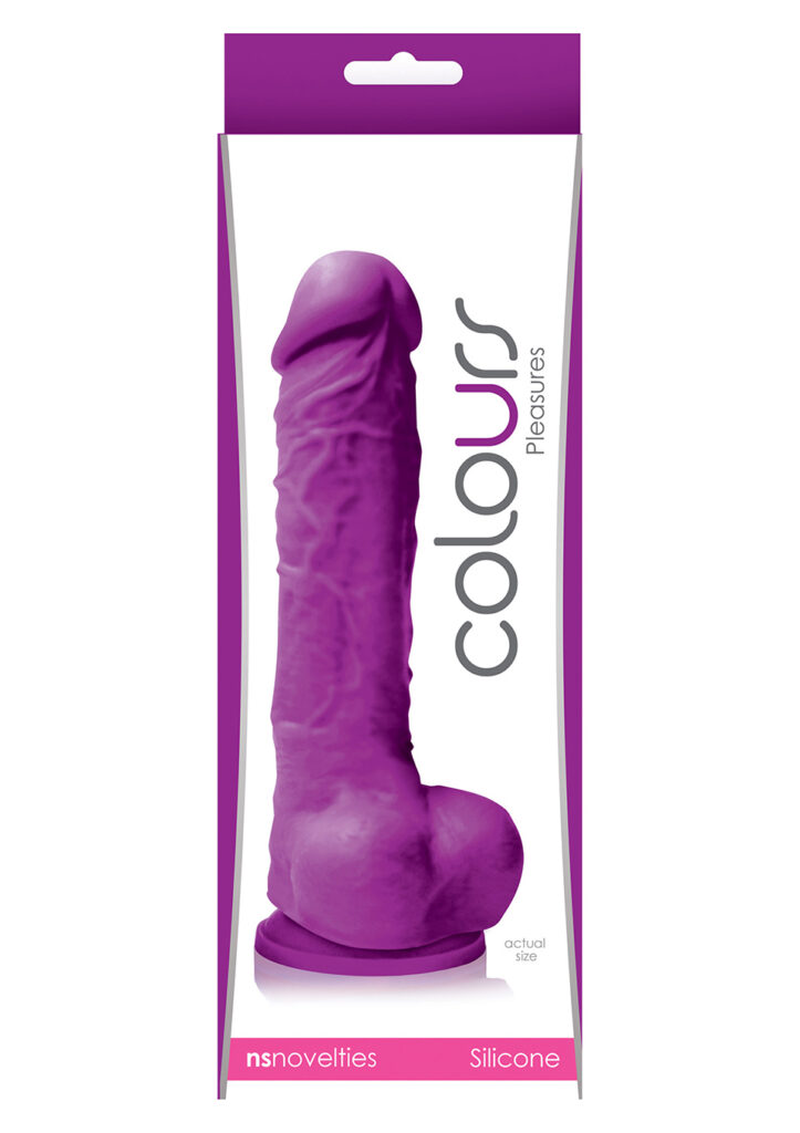 COLOURS PLEASURE DILDO 5INCH PURPLE-1