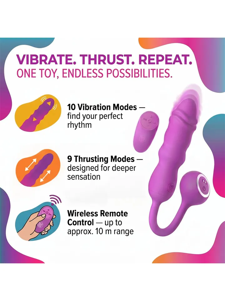 Thrusting Bullet With Remote - Bulletvibrator 0