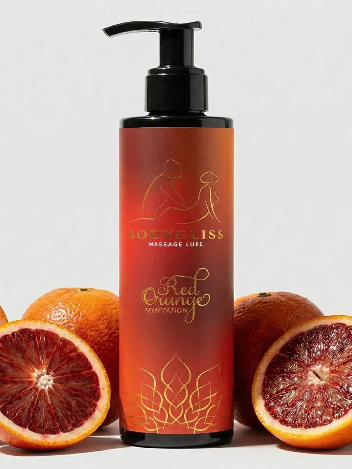 Massage Oil & Lubricant Red Orange Temptation 150 ml - Massageolja 0