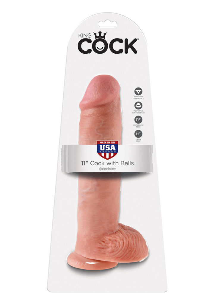 KING COCK 11 INCH W/ BALLS FLESH - 28cm XXL - Dildo-2