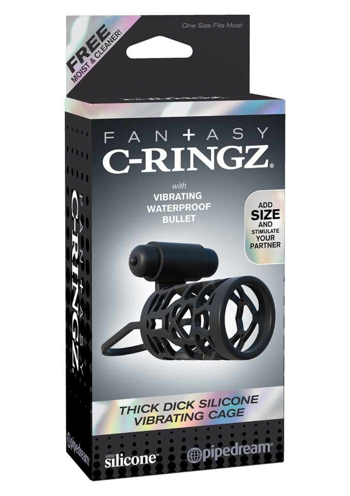 FCR - THICK DICK SILICONE VIBR CAGE-2