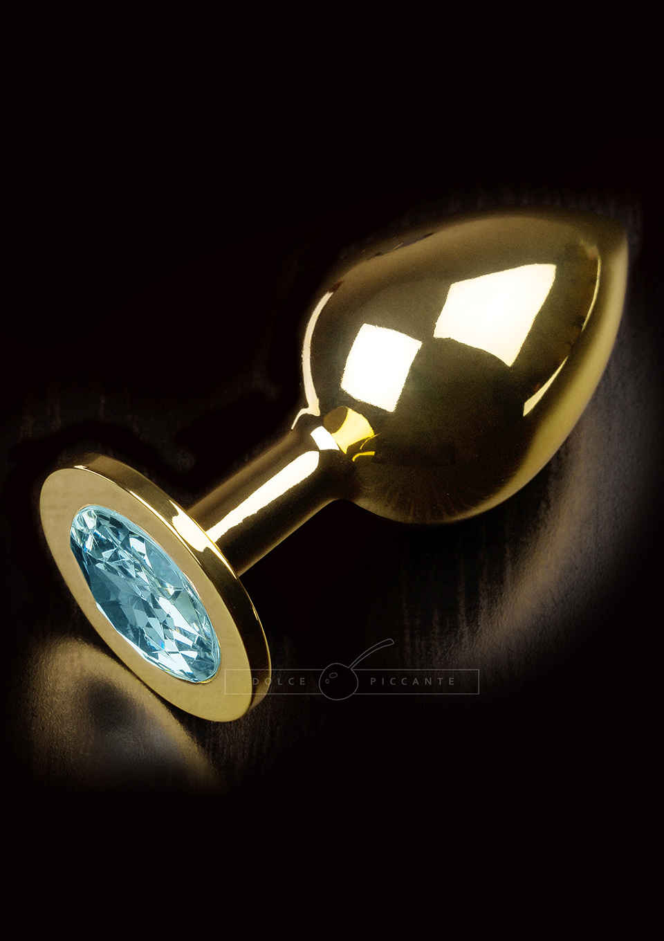 Image of JEWELLERY LARGE GOLD WATER BLUE