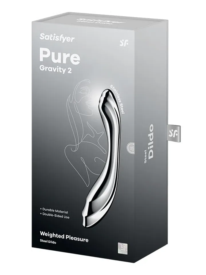 Satisfyer Pure Gravity 2 - Ståldildo 0